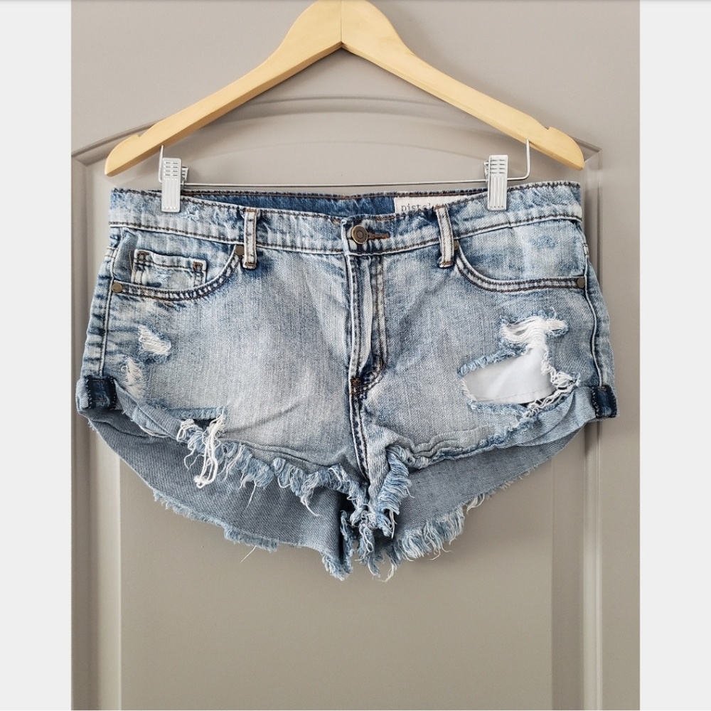 Pistola | Distressed Denim Shorts